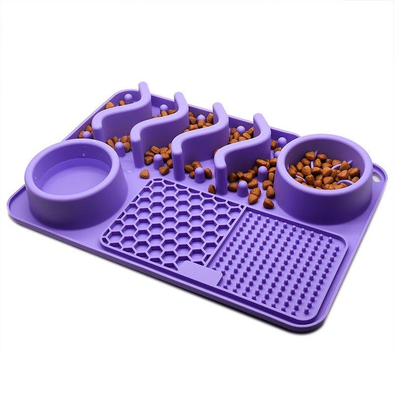 Dog Silicone Licking Pad Pet Licking Mat Silicone Mat Multifunctional Food Bowl