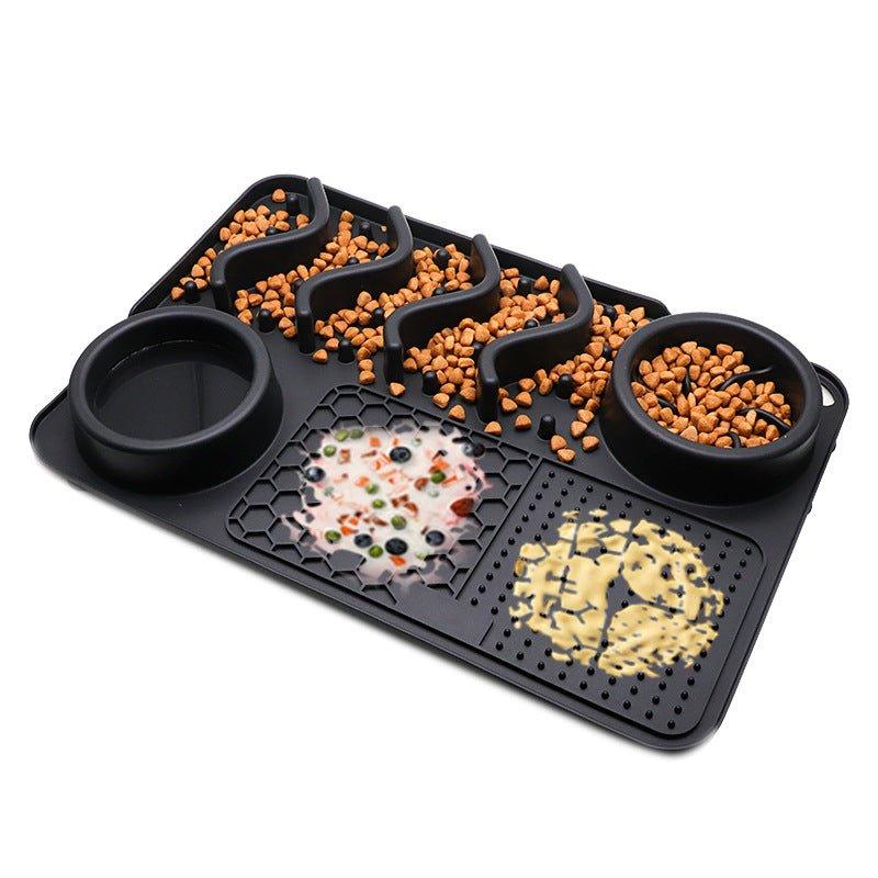 Dog Silicone Licking Pad Pet Licking Mat Silicone Mat Multifunctional Food Bowl