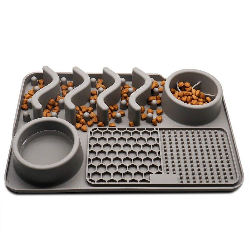 Dog Silicone Licking Pad Pet Licking Mat Silicone Mat Multifunctional Food Bowl
