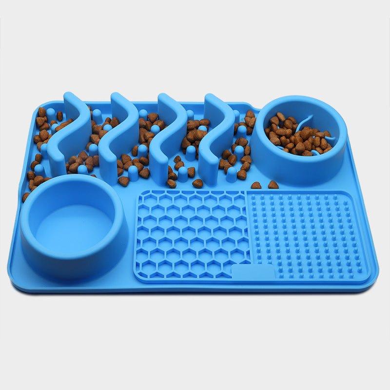 Dog Silicone Licking Pad Pet Licking Mat Silicone Mat Multifunctional Food Bowl